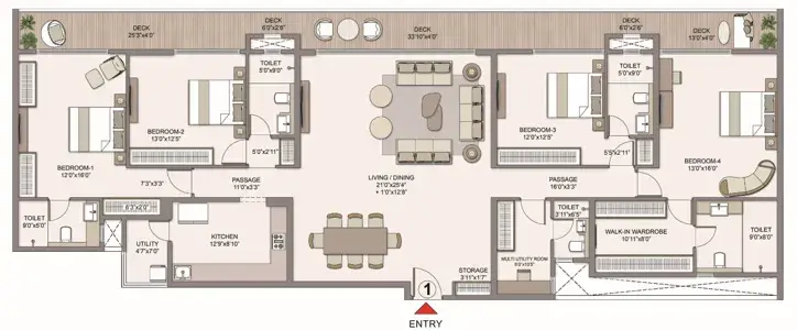 Chandak Sarvam Floor Plan